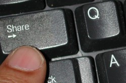 a share key on a keyboard